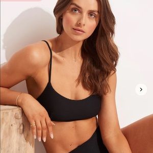 NWT SEAFOLLY Essentials Fixed Tri Bra